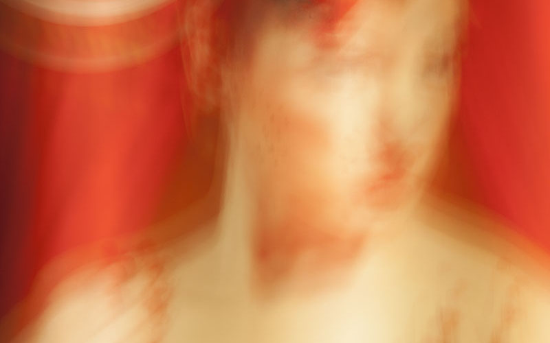 Abstract image of showgirl