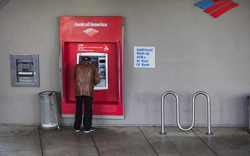 Gentleman at an ATM