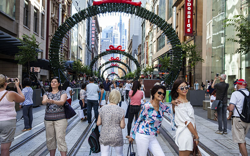 People taking selfies